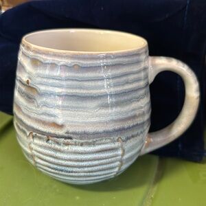 EUC ceramic blue coffee mug